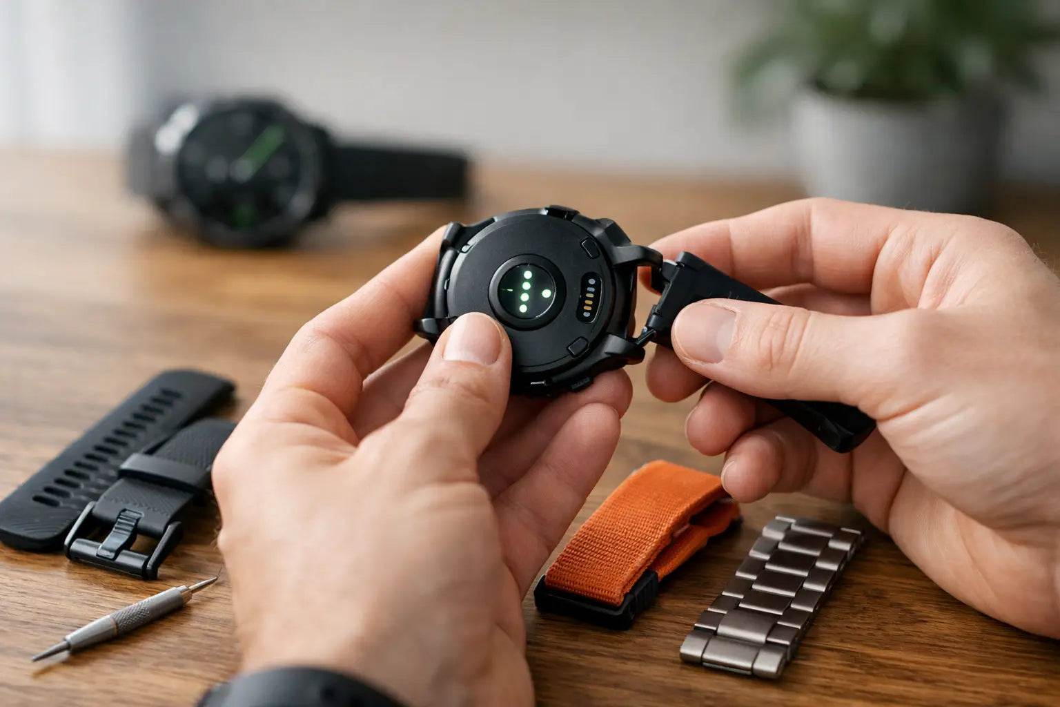 Slik gjør du Garmin klokkereim bytte