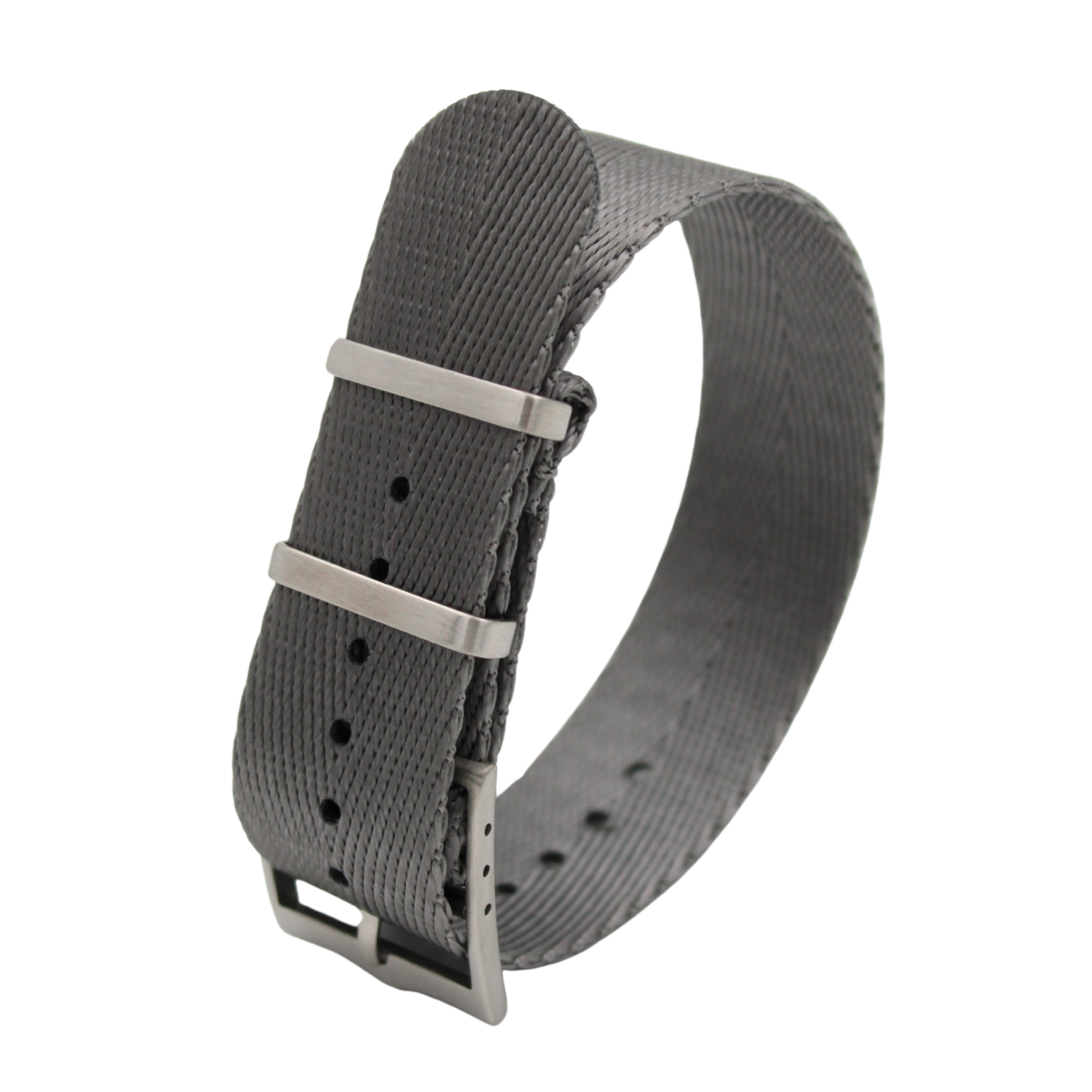 Nato-bälte fiskbensmönster - Grå