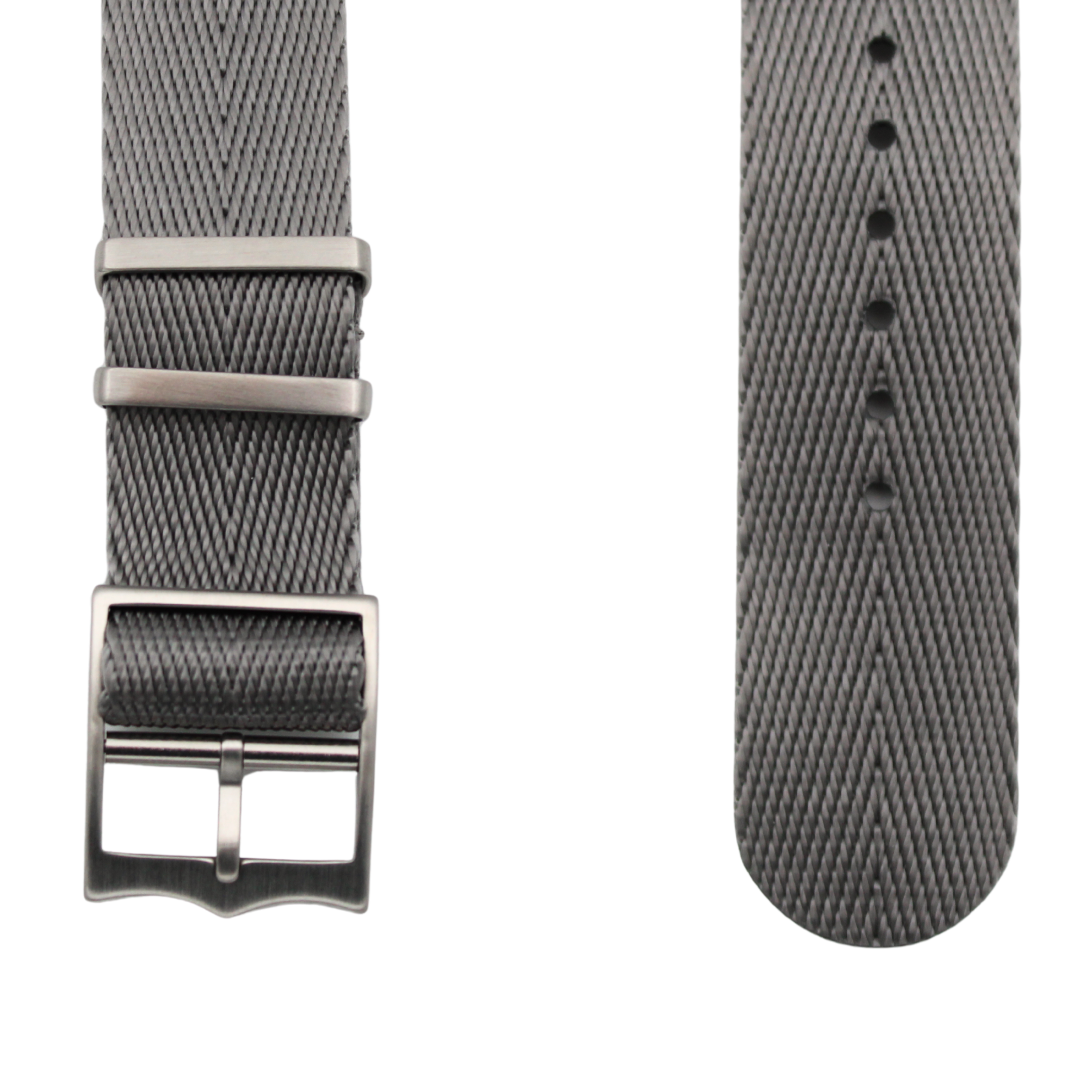 Nato-bälte fiskbensmönster - Grå