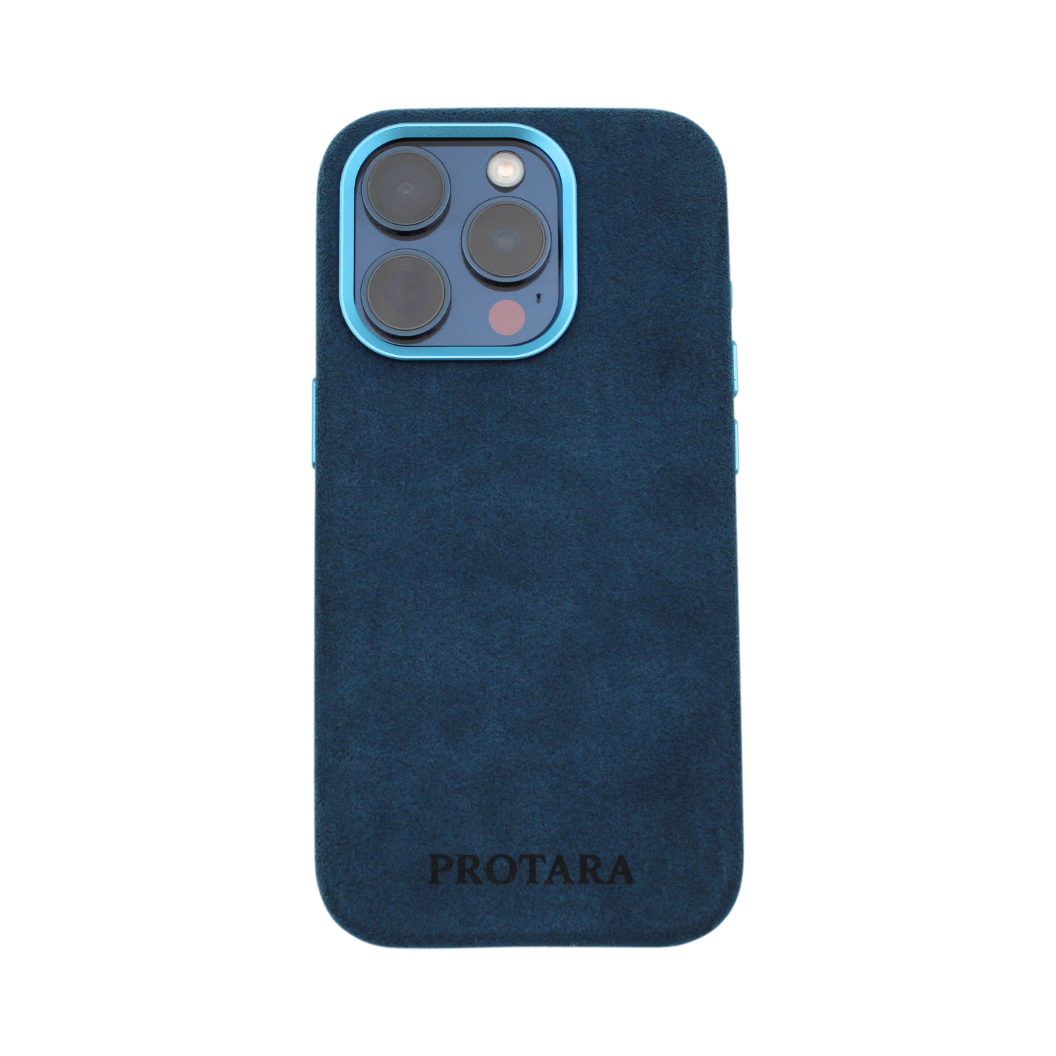 PROTARA Alcantara iPhone 15 Pro deksel - Ocean Voyage Blue
