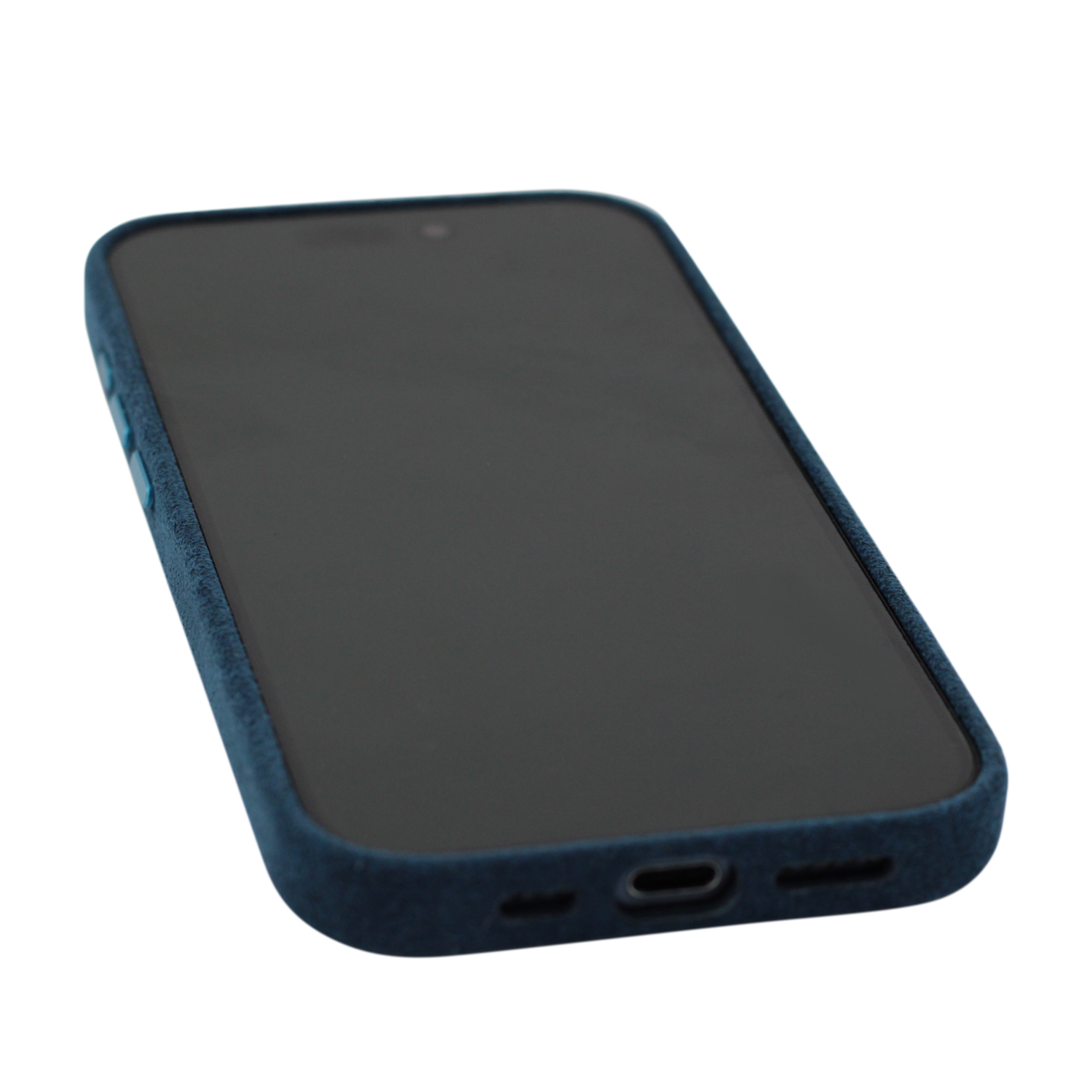 PROTARA Alcantara iPhone 14 Pro deksel - Ocean Voyage Blue