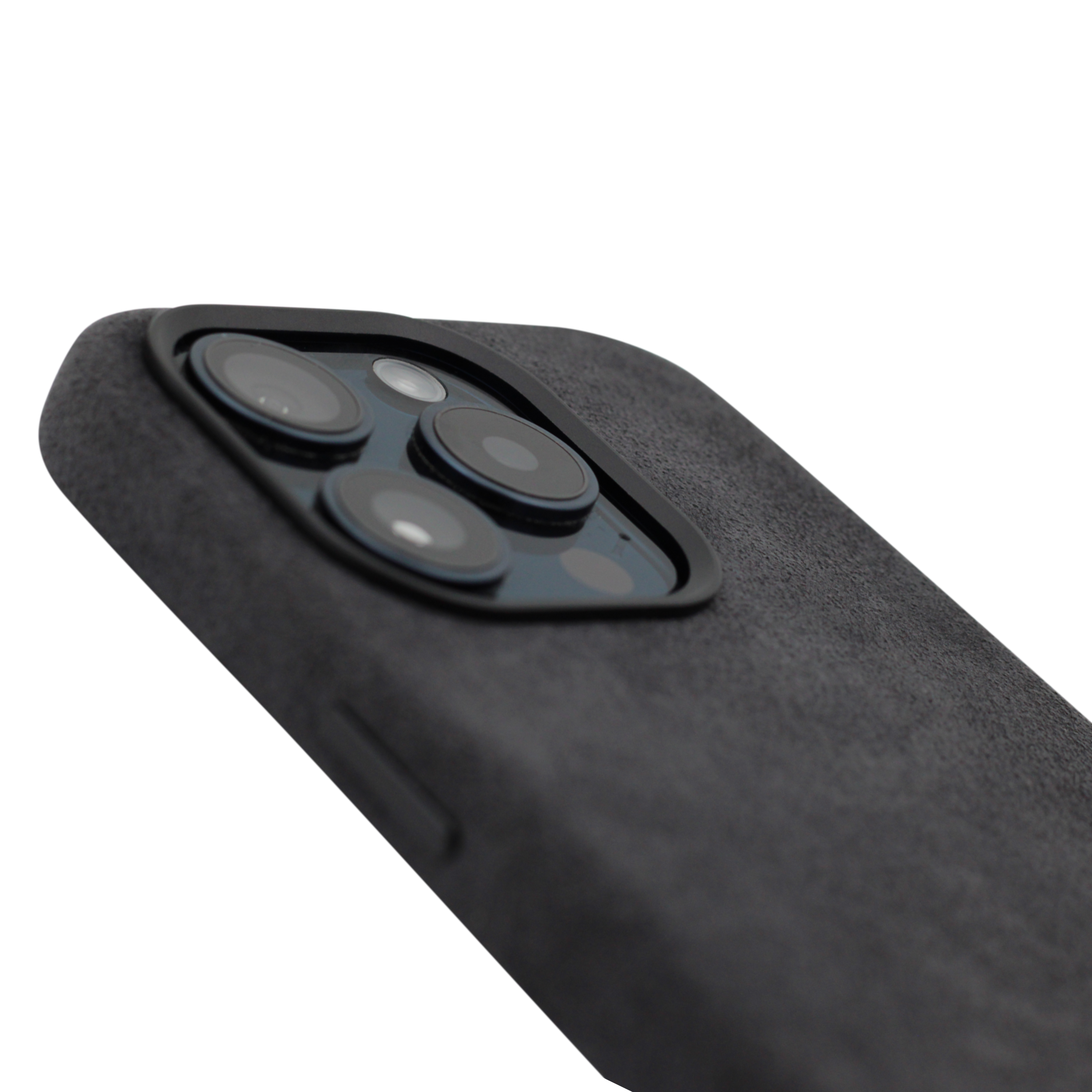 PROTARA Alcantara iPhone 15 Pro Max deksel - Midnight Jet Black