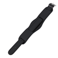 Läderrem – Svart utsvängd 20 mm (34 mm)