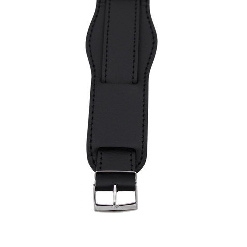 Läderrem – Svart utsvängd 20 mm (34 mm)