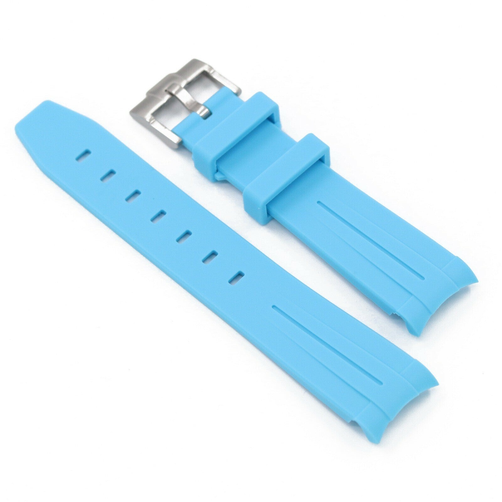 Gummirem Curved 20mm Blå