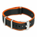 Säkerhetsbälte Nato-rem Svart/orange