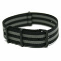 NATO-armband PVD svart/grå