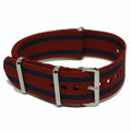 NATO-armband 20MM Röd/blå