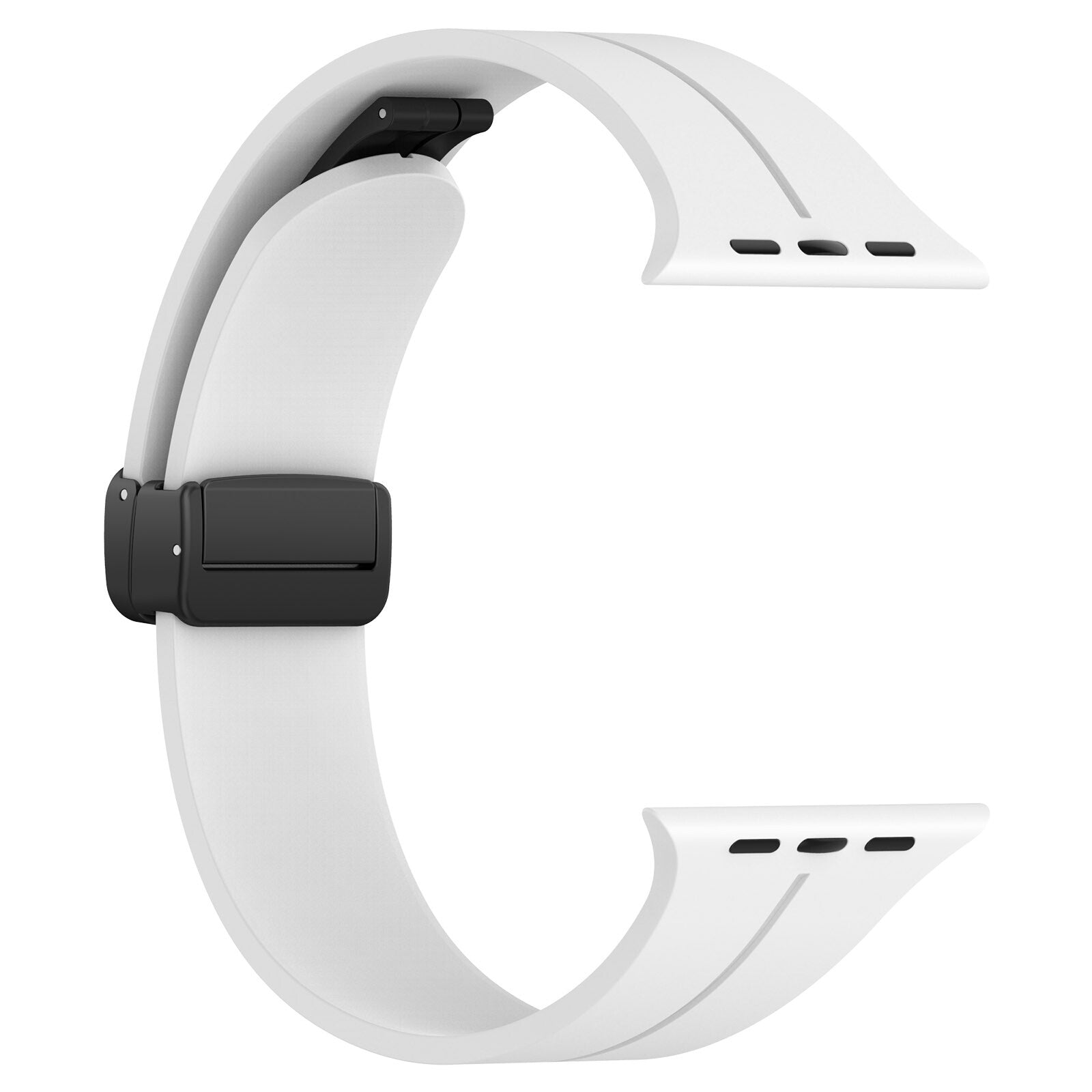 Gummirem for Apple Watch Sort 42/44/49mm Hvit