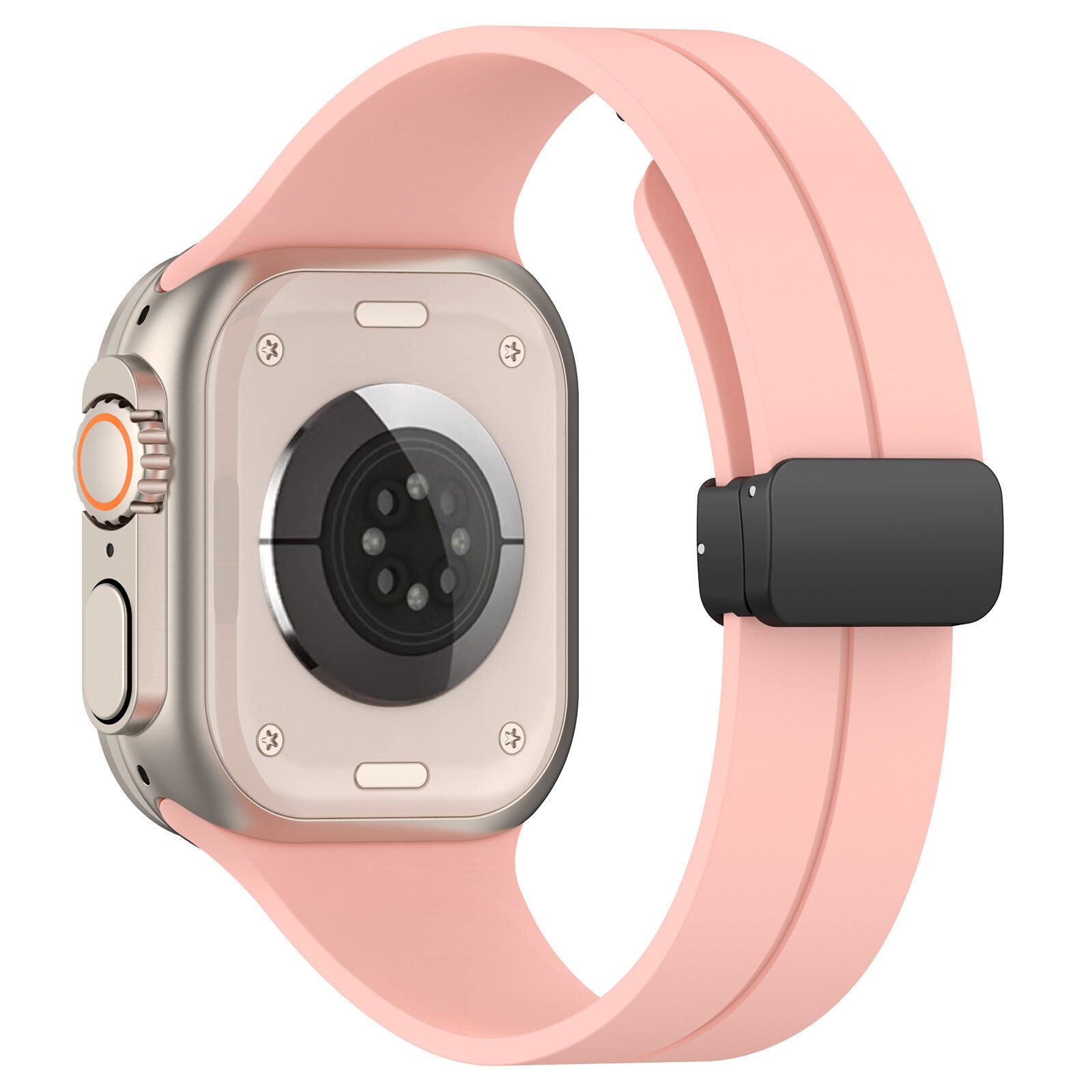 Gummirem for Apple Watch Sort 38/40/41mm Rosa