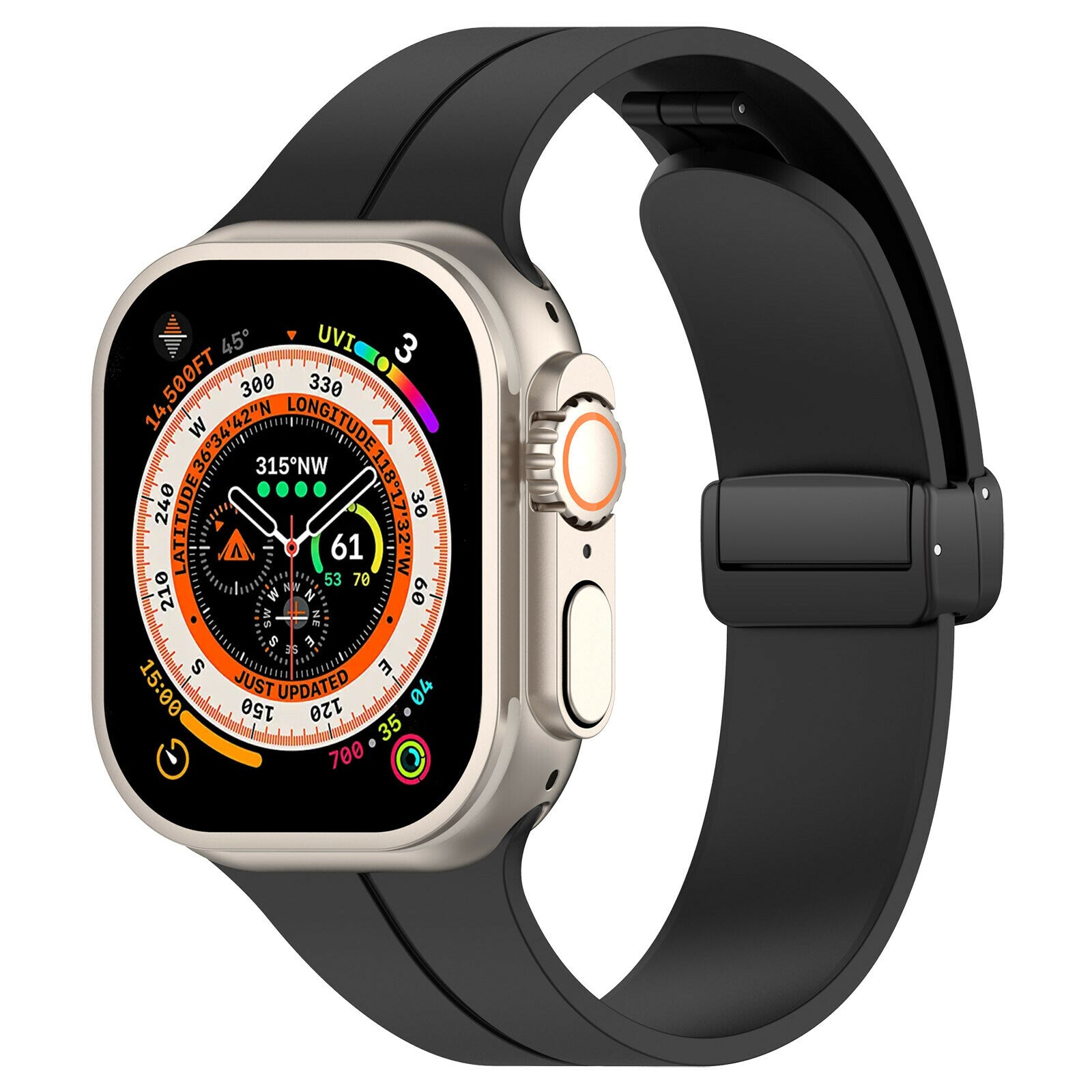 Gummirem for Apple Watch Sort 38/40/41mm Sort