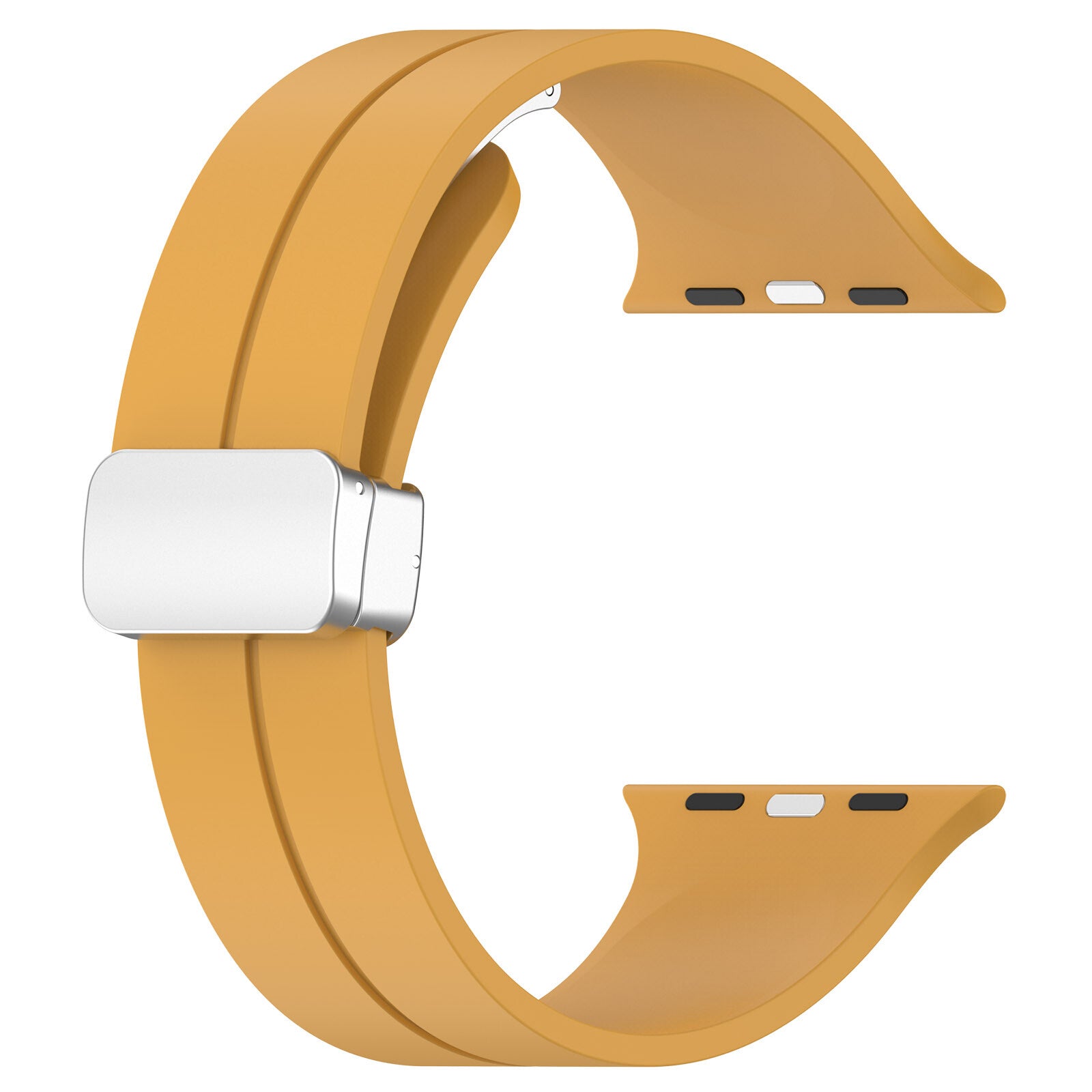 Gummirem for Apple Watch Stål 38/40/41mm Mørk gul