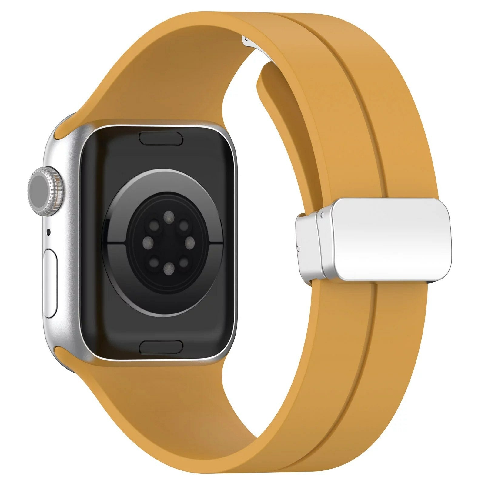 Gummirem for Apple Watch Stål 38/40/41mm Mørk gul