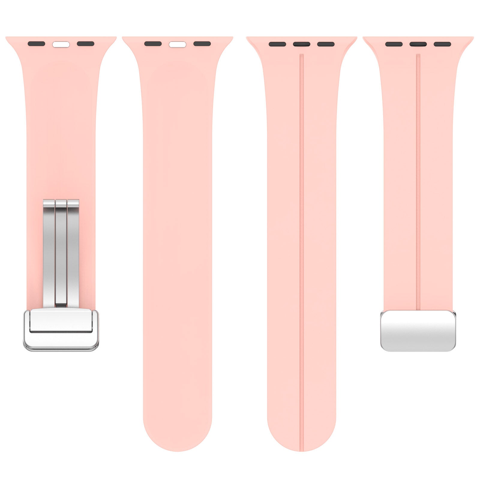 Gummirem for Apple Watch Stål 38/40/41mm Rosa