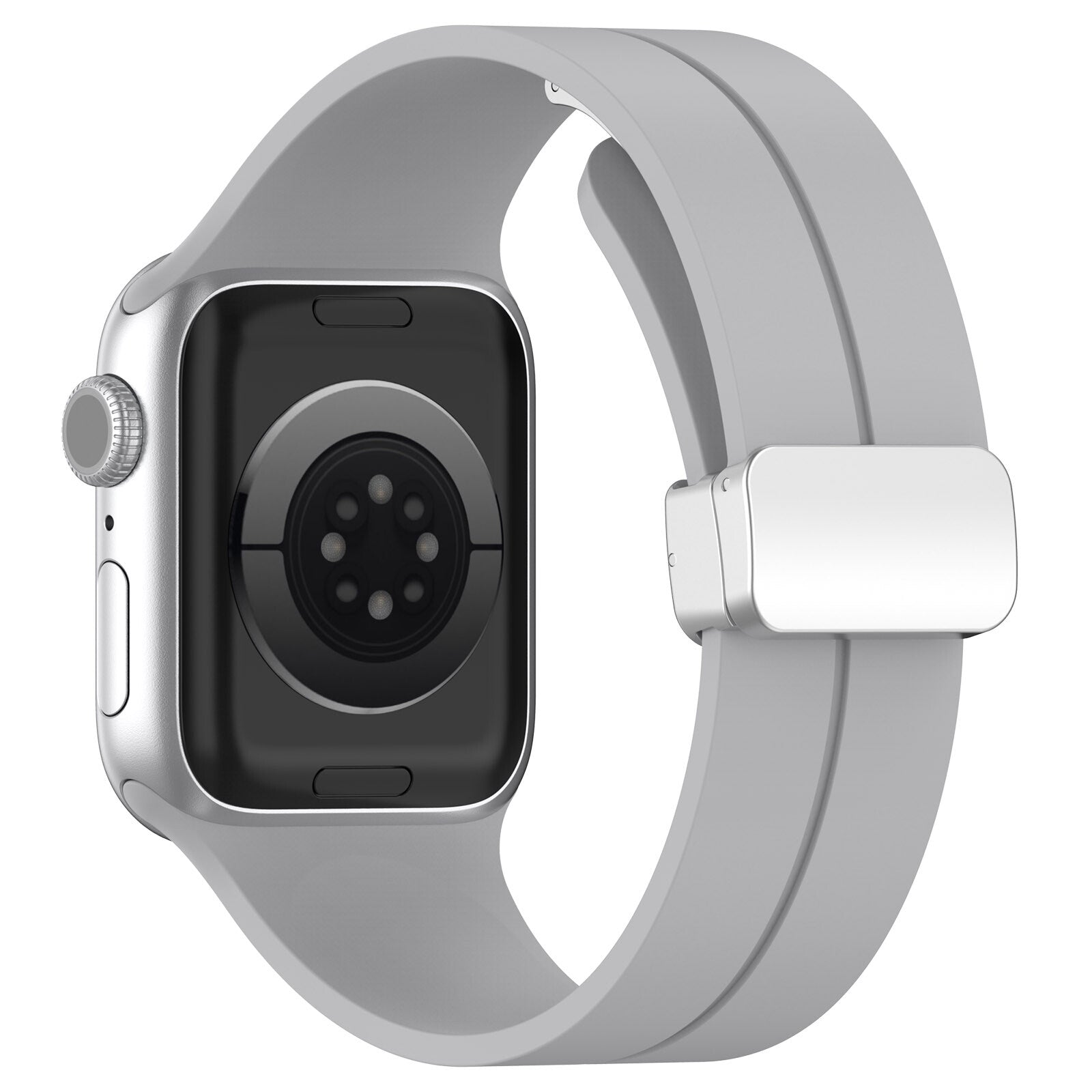 Gummirem for Apple Watch Stål 38/40/41mm Lys grå