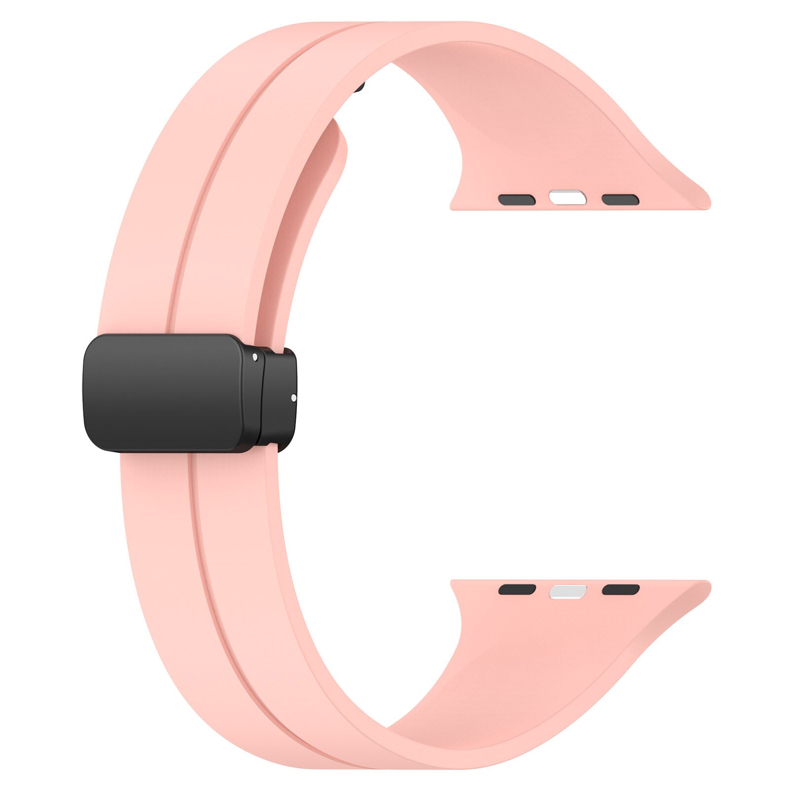 Gummirem for Apple Watch Sort 42/44/49mm Rosa