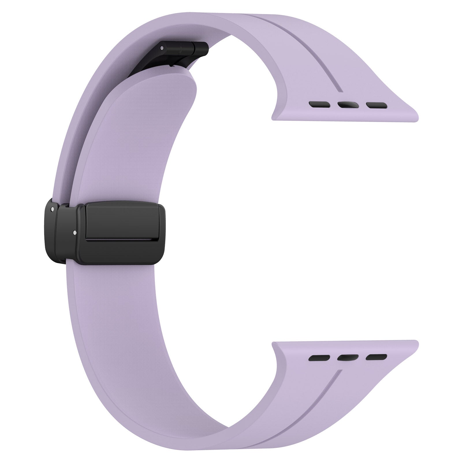 Gummirem for Apple Watch Sort 42/44/49mm Lilla
