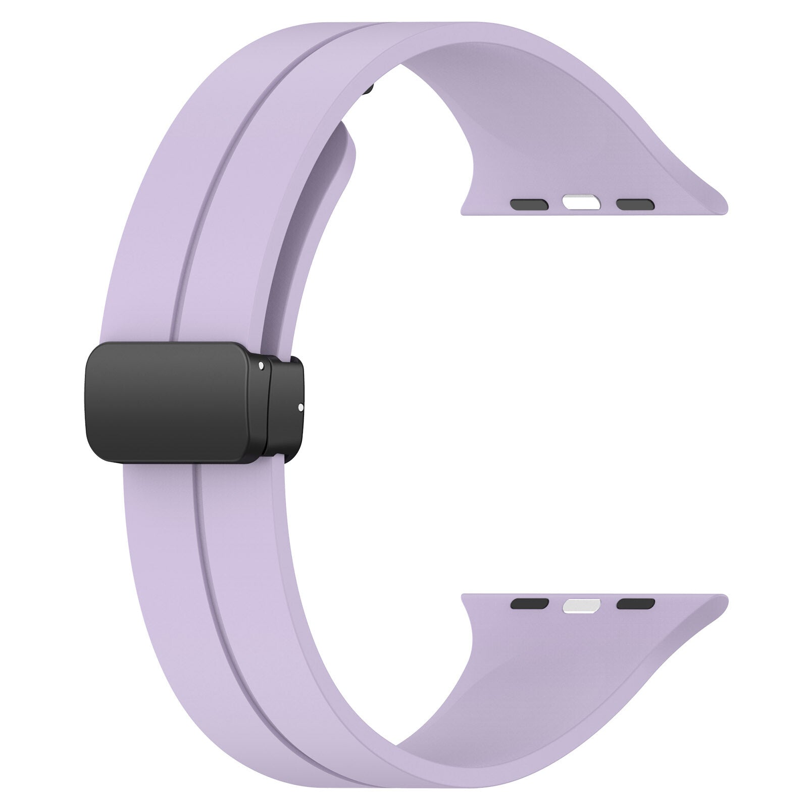 Gummirem for Apple Watch Sort 42/44/49mm Lilla