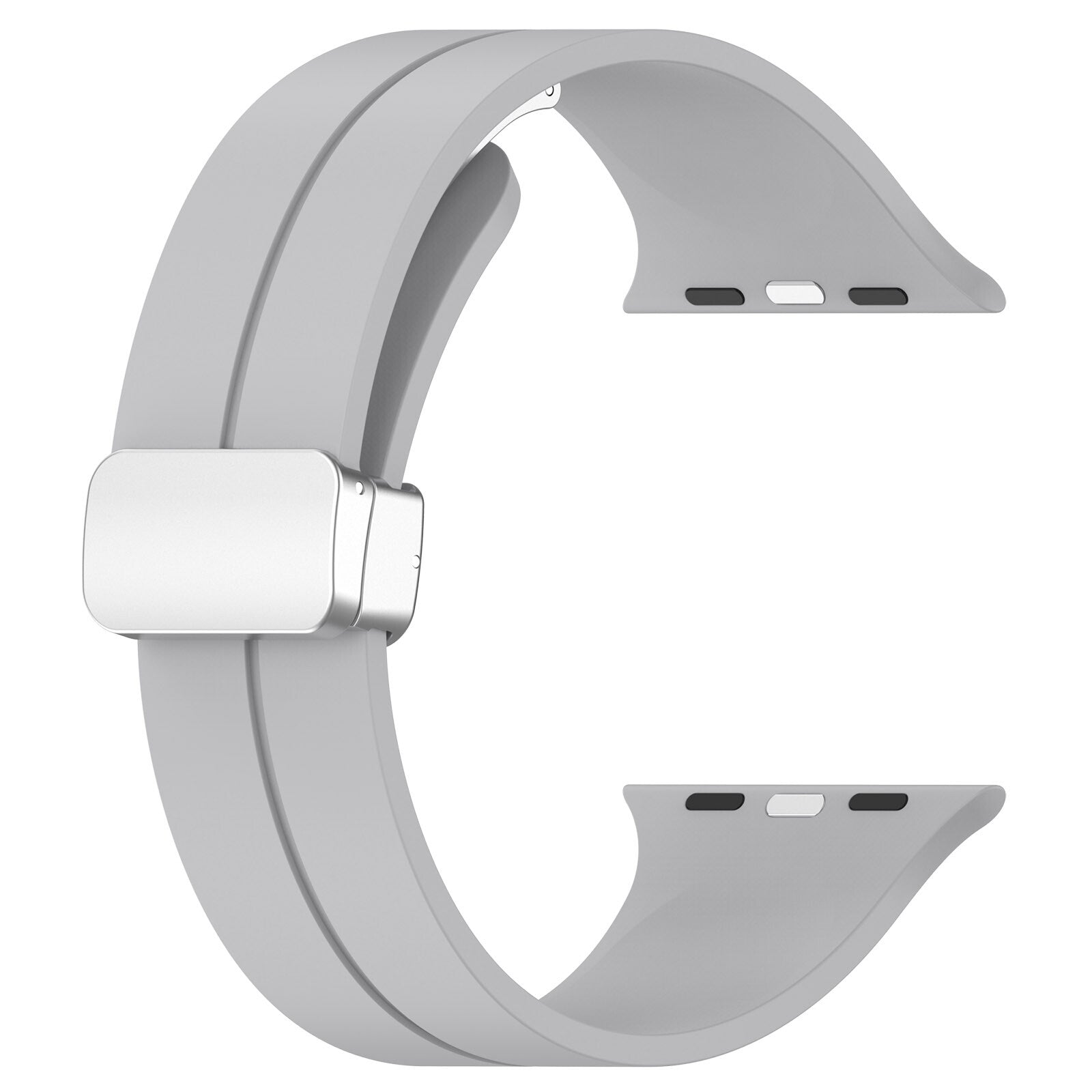 Gummirem for Apple Watch Stål 42/44/49mm Lys grå
