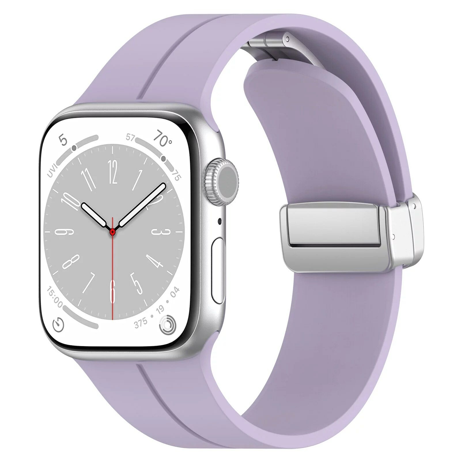 Gummirem for Apple Watch Stål 42/44/49mm Lilla