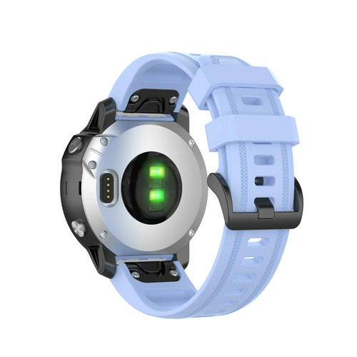 Garmin Quickfit 20mm gummiarmband ljusblått