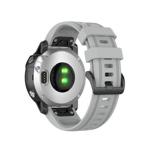 Garmin Quickfit 20mm gummiarmband grå