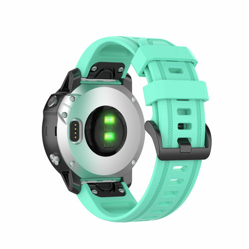 Garmin Quickfit 20mm gummiarmband ljusgrönt