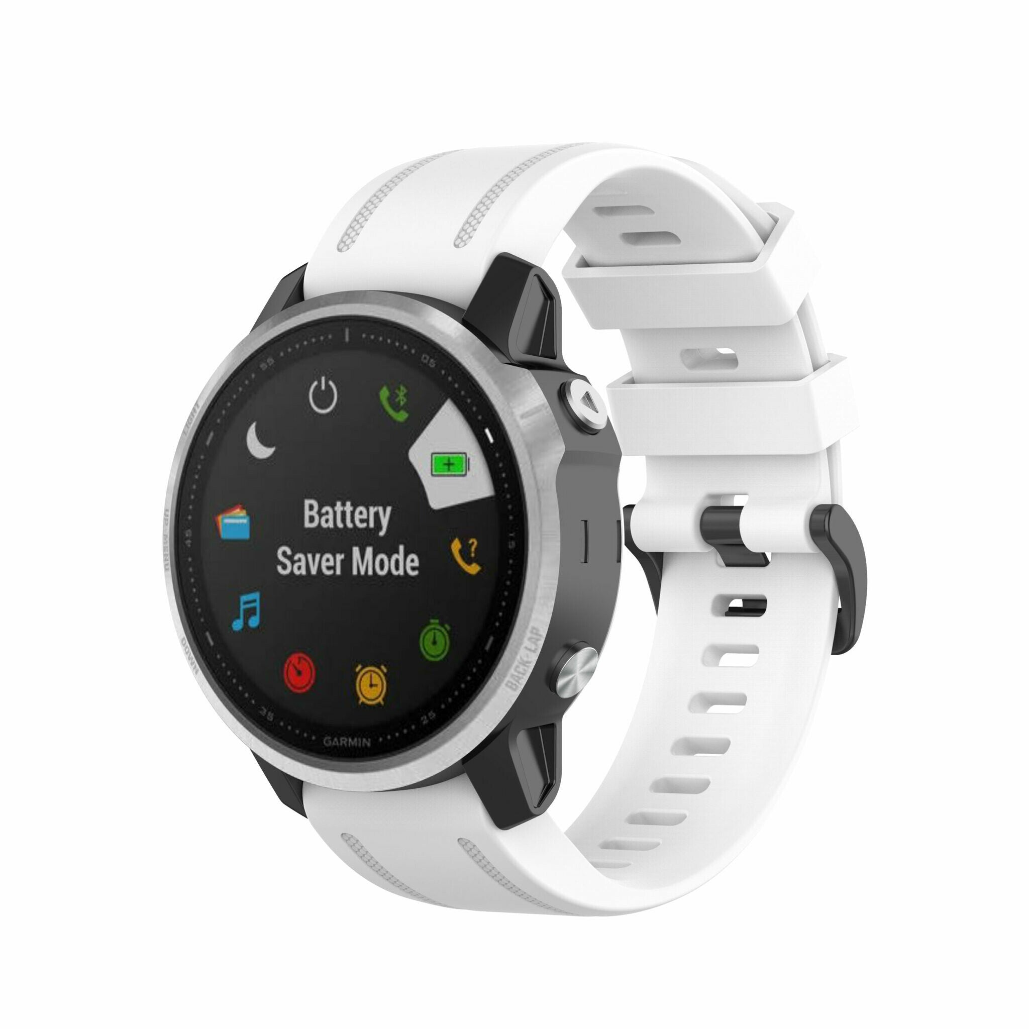 Garmin Quickfit 20mm Gummirem Hvit