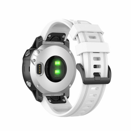 Garmin Quickfit 20mm gummiarmband vit