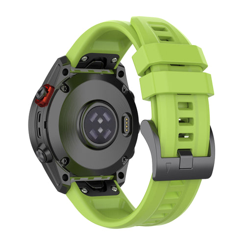 Garmin Quickfit 26mm Klockarmband Gummi Ljusgrönt