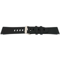 22MM QuickFit Silikonarmband med Silverspänne för Garmin Fenix ​​5 / Forerunner Svart