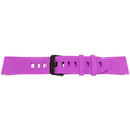 22MM QuickFit silikonarmband med svart spänne för Garmin Fenix ​​5 / Forerunner i lila