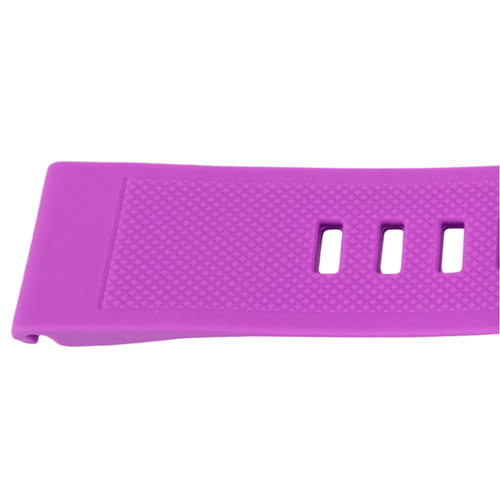 22MM QuickFit silikonarmband med svart spänne för Garmin Fenix ​​5 / Forerunner i lila