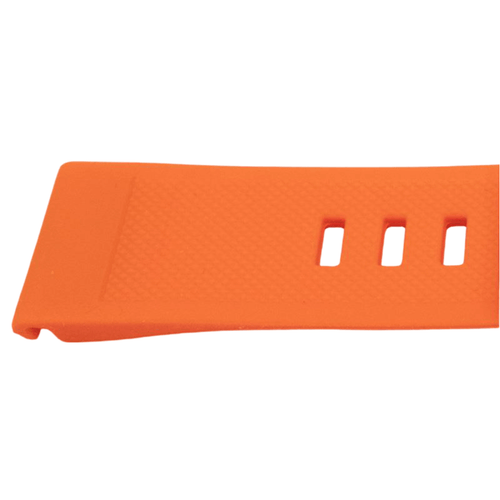22MM QuickFit silikonarmband med silverspänne för Garmin Fenix ​​5 / Forerunner i orange