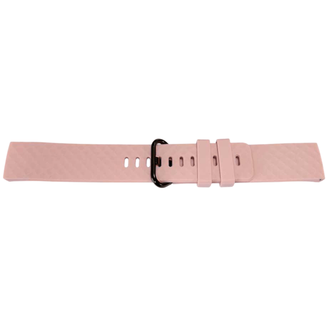 Silikonreim i rosa til Fitbit Charge 3