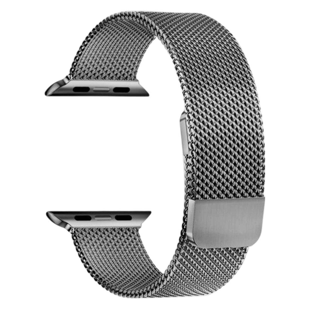 Milanese 2-delt klokkereim i svart til Apple Watch