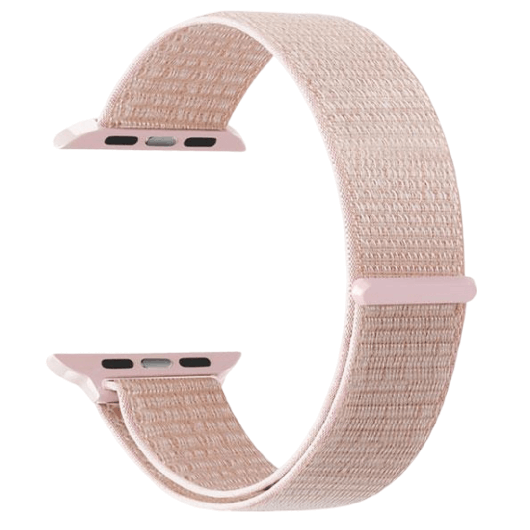 Rosegull nylonrem til Apple Watch