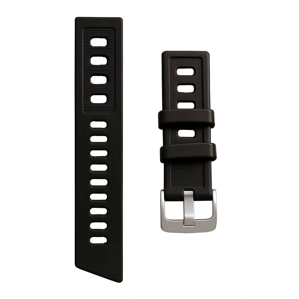 Diver silikonreim - svart