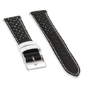 Sardegna svart/vitt läderarmband