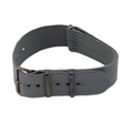 Grått NATO-armband med spänne i pistolmetall