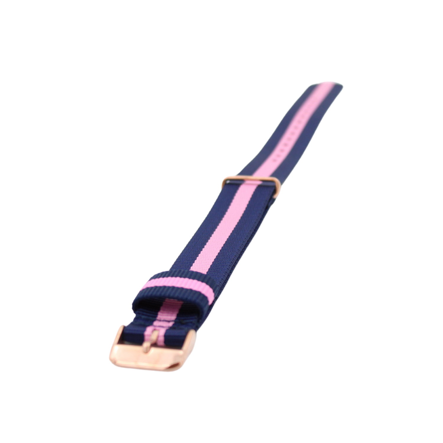 Nato strap Rosegull Blå/Rosa