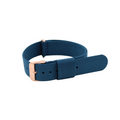Nato-armband Roséguldblått