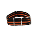 NATO-armband svart / orange