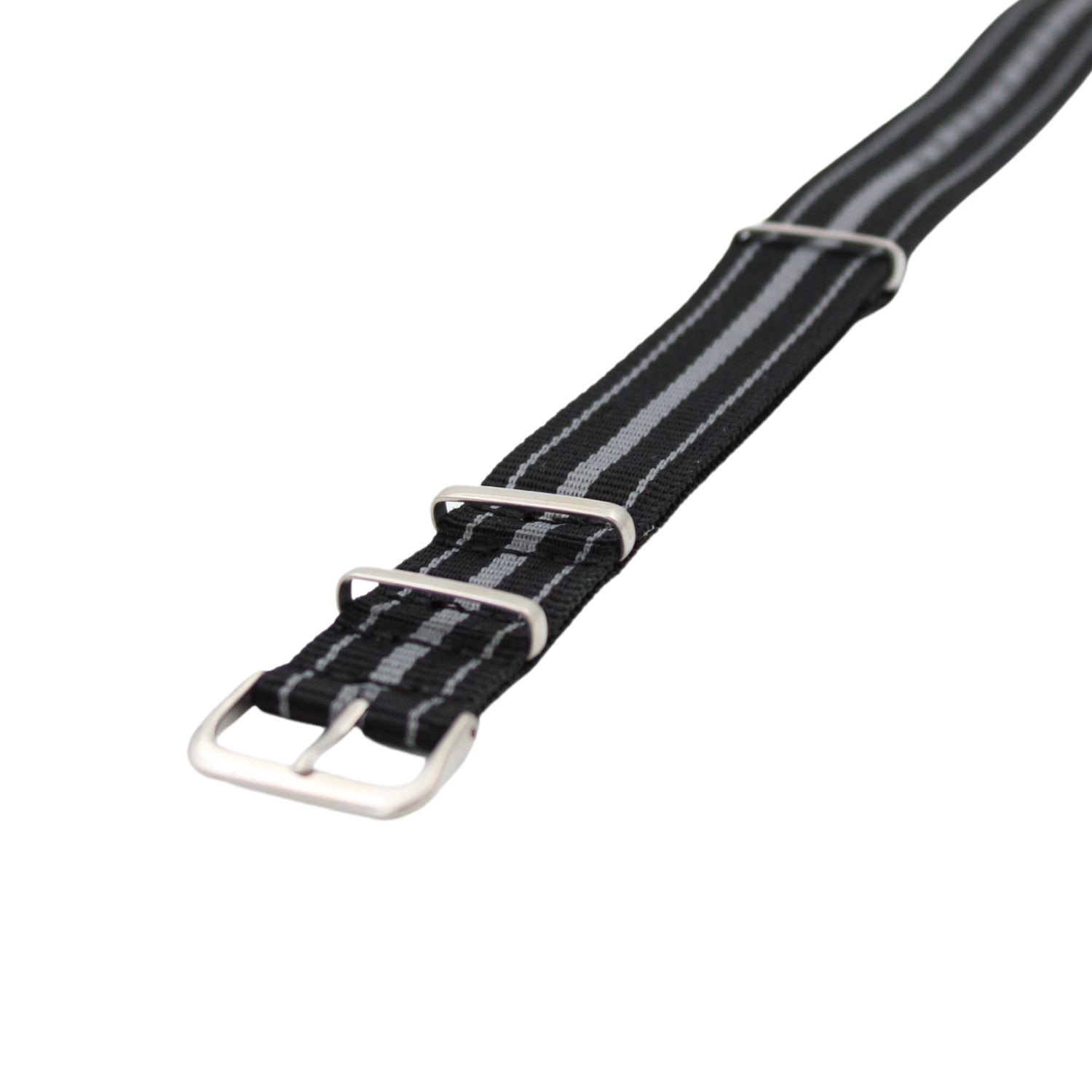 NATO Strap skifer - Svart /grå