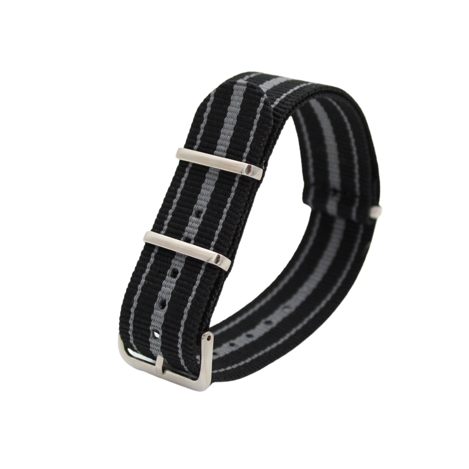 NATO Strap skifer - Svart /grå