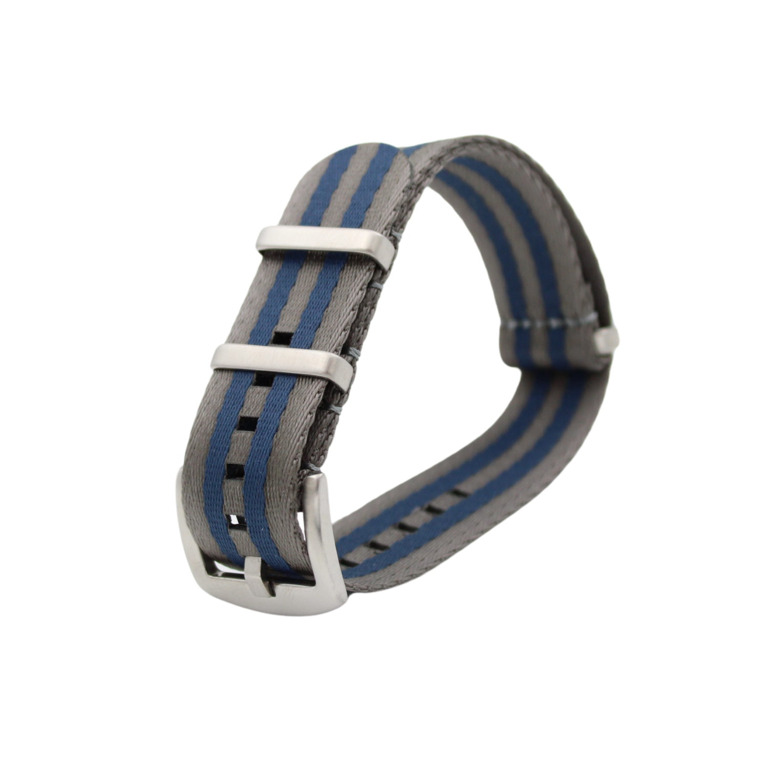 Premium seat belt natoreim Mørk grå / blå