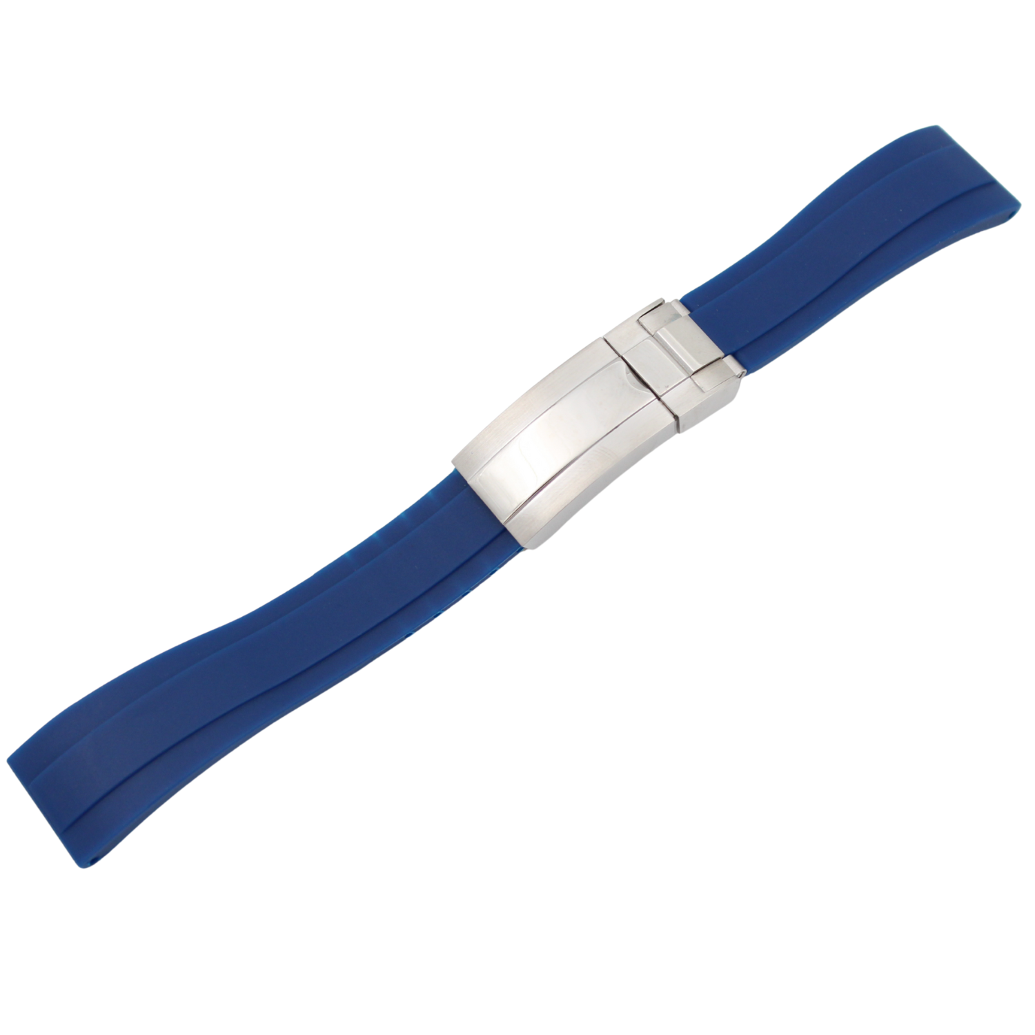 20mm gummireim - Mørk blå - sommerfuglspenne