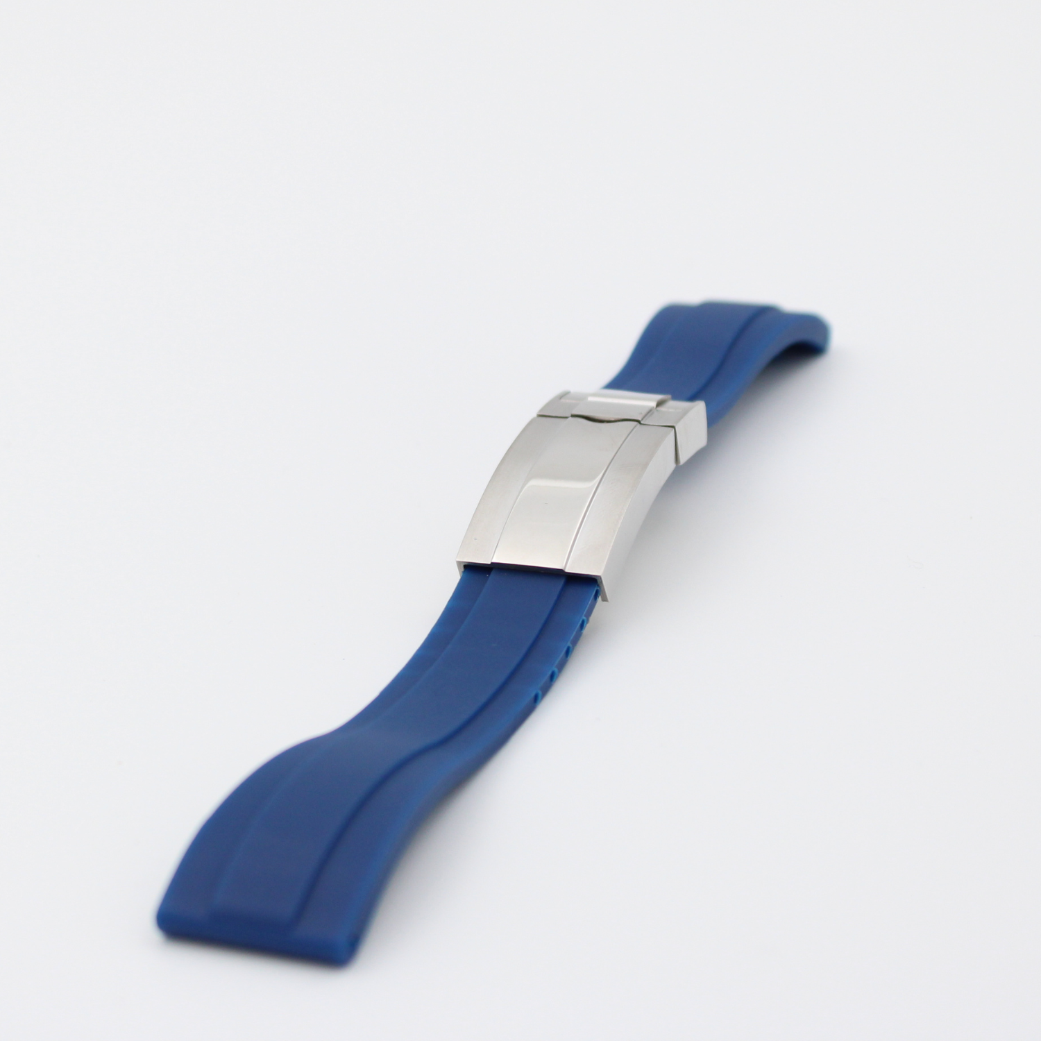 20mm gummireim - Mørk blå - sommerfuglspenne