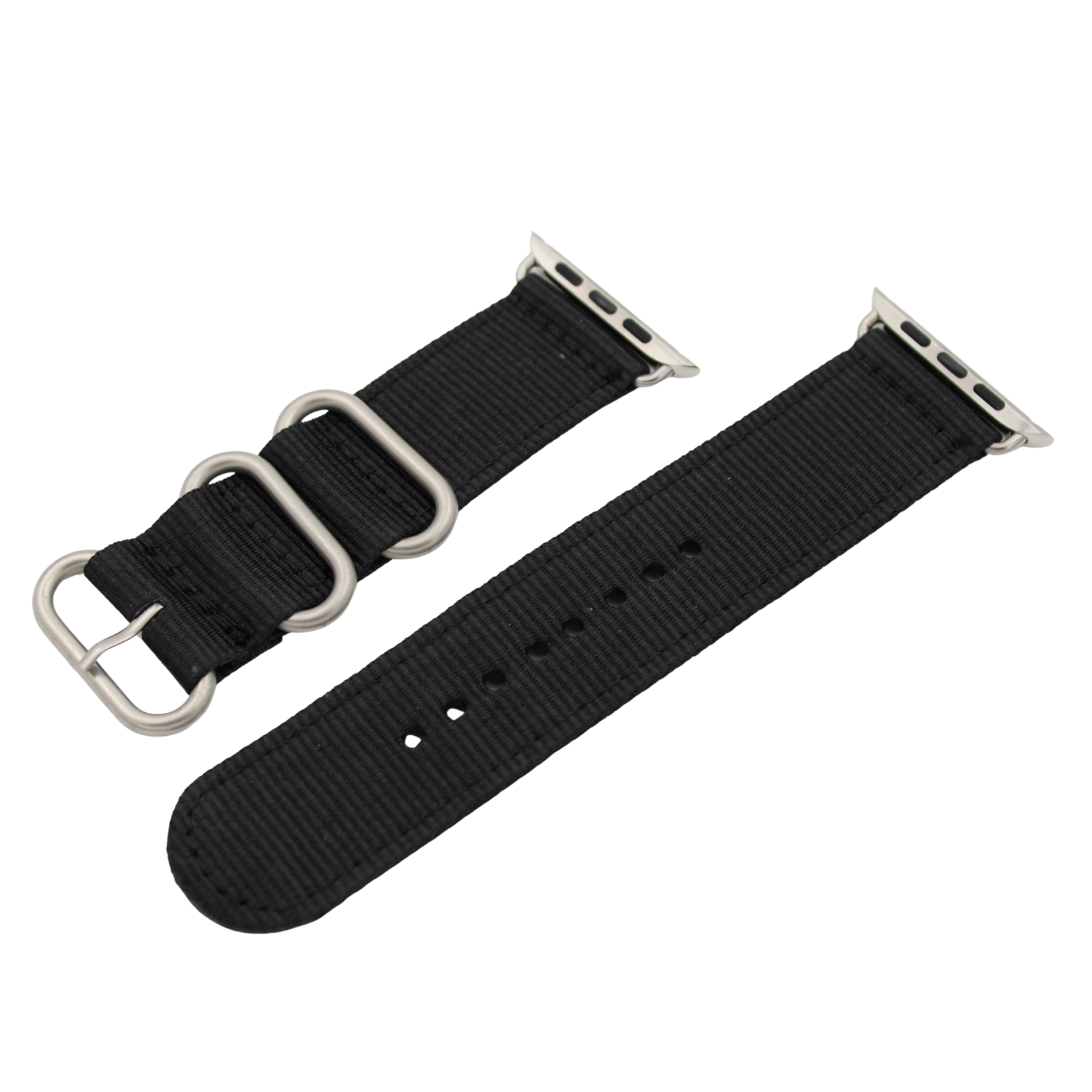 NATO strap i Svart for Apple Watch (42-45 mm)