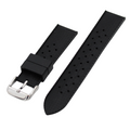 Svart exotisk silikonarmband
